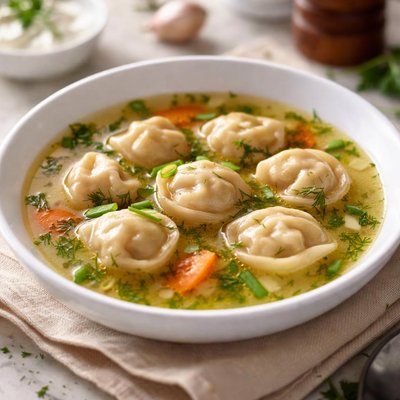 Dumpling soup