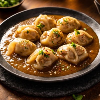 Dumplings in gravy