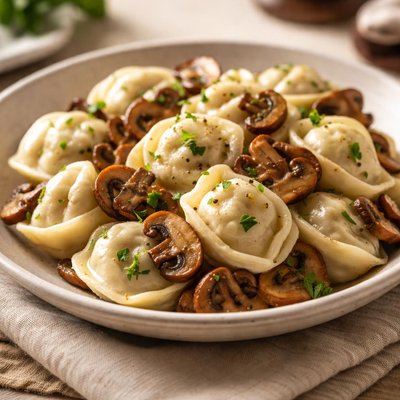 Dumplings with mushroom