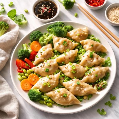 Dumplings with vegetables