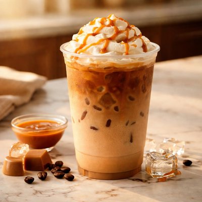 Dunkin carmal ice latte