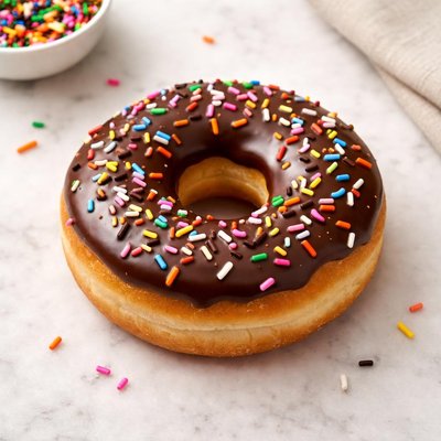 Dunkin chocolate frosted donut