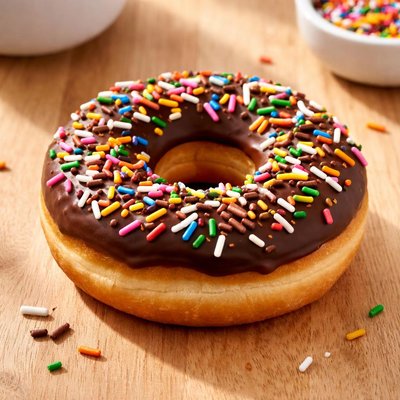 Dunkin chocolate sprinkle donut