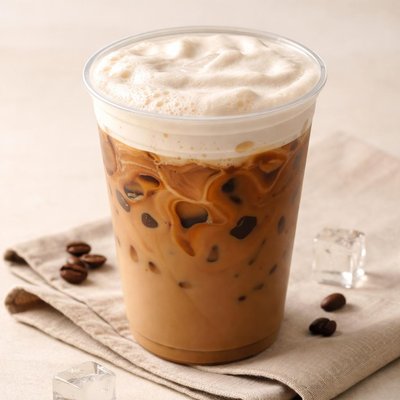 Dunkin donuts large cold foam ice coffee