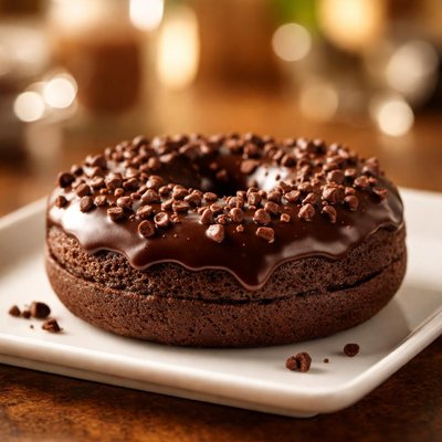 Dunkin double chocolate donut