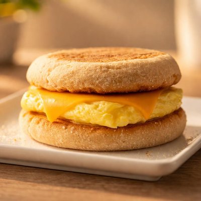 Dunkin egg and cheese english muffin
