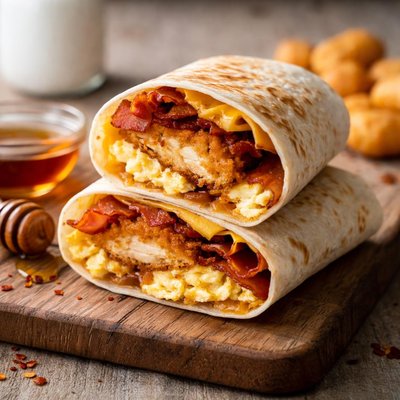 Dunkin hot honey wrap morning