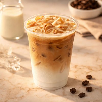 Dunkin iced latte skim milk