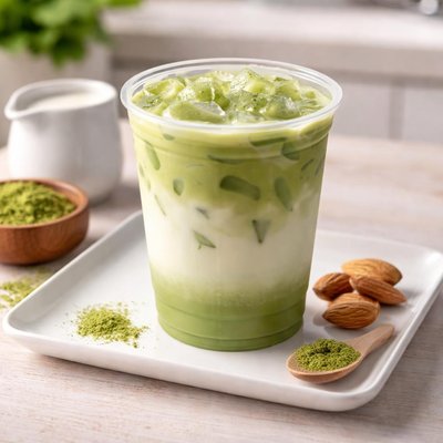 Dunkin matcha latte medium almond milk