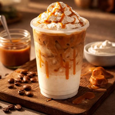 Dutch bros iced caramel latte