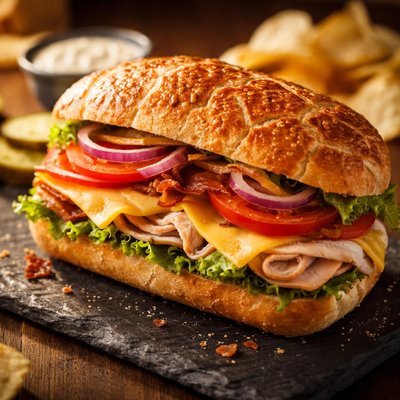 Dutch crunch sandwich