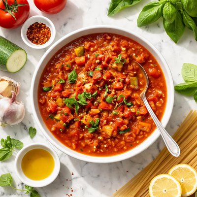 Easy garden pasta sauce