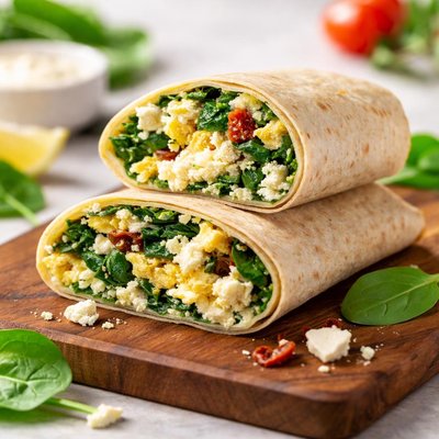 Eat in spinach feta wrap