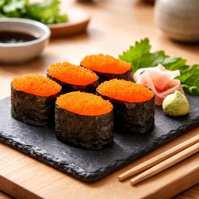 Ebiko sushi
