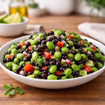 Edamame and black bean salad