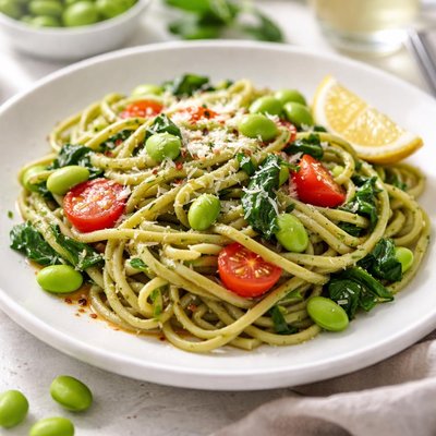 Edamame pasta