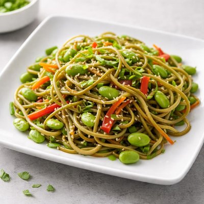 Fideos de soja edamame