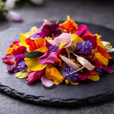 Edible flower petals