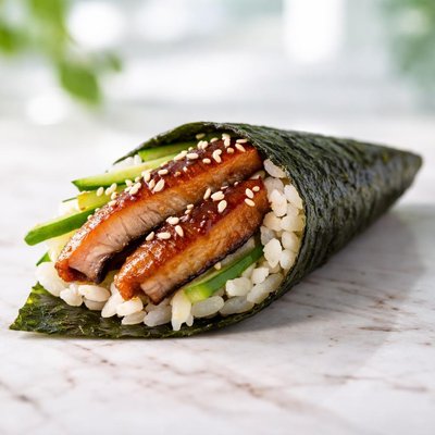 Eel hand roll