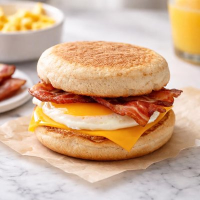 Egg and bacon mcmuffin