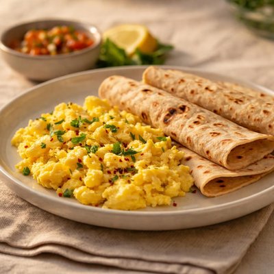 Egg and chapati