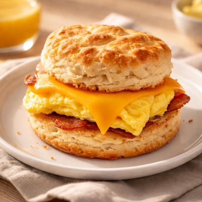 Egg and cheese biscuit