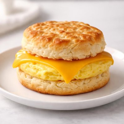 Egg and cheese biscuit bo jangles
