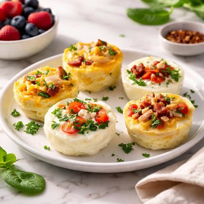Egg and egg white bites