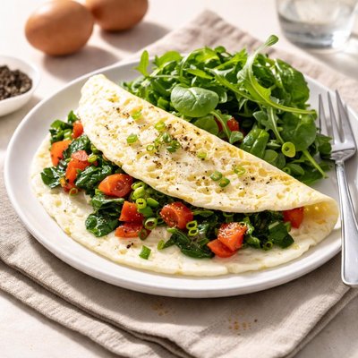 Egg and egg white omelette