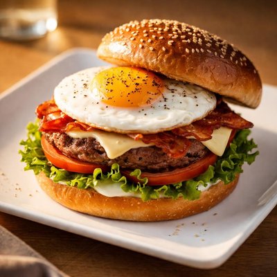 Egg and mayo burger