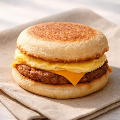 Egg and sausage sandwich starbucks