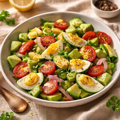Egg avocado salad
