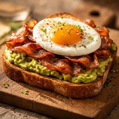 Egg bacon  avocado