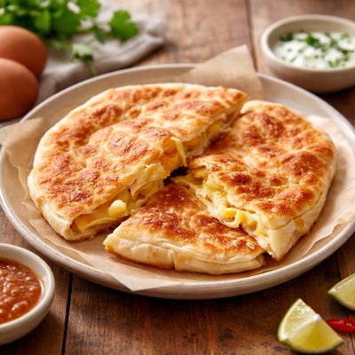 Egg cheese prata
