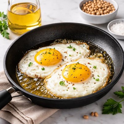 用大豆油烹制的鸡蛋