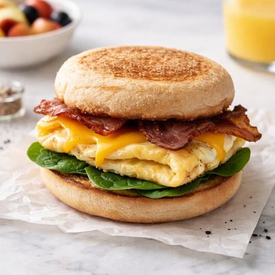 Egg for breakfast sandwich