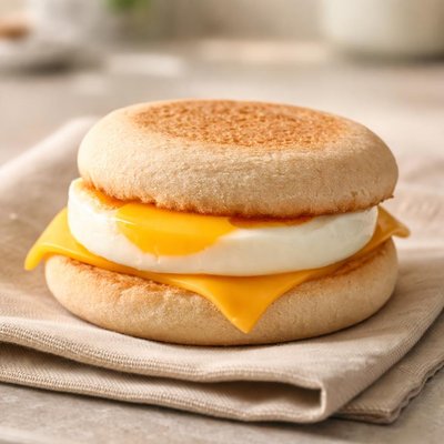 Egg mcmuffin no butter no ham
