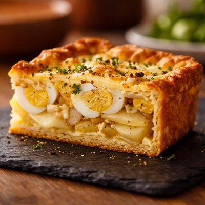 Pastel de papas con huevo