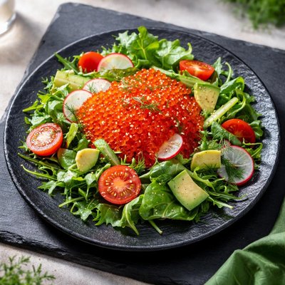 Egg roe salad