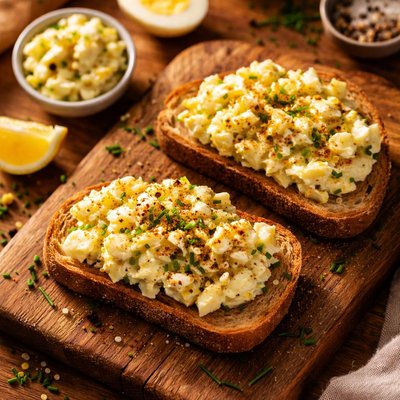 Egg salad on bread