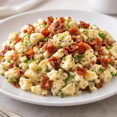 Egg salad with bacon