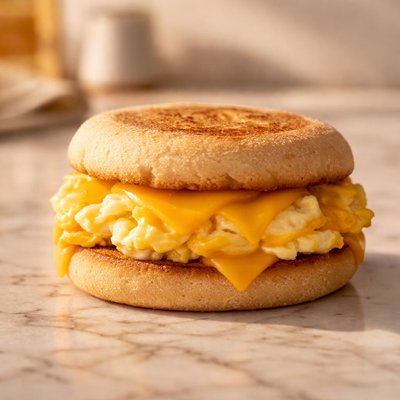 Egg sandwich with cheese