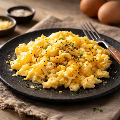 Egg scramble with cheese