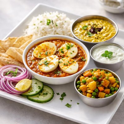 Egg thali