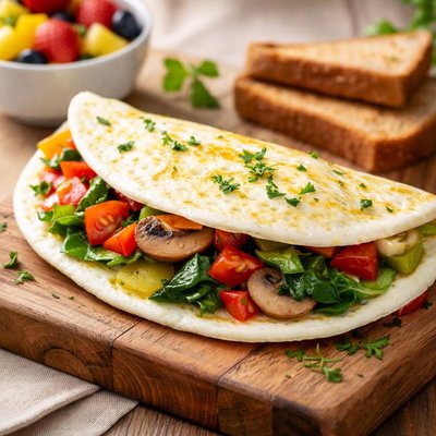 Egg white and veggie omelet dunkin