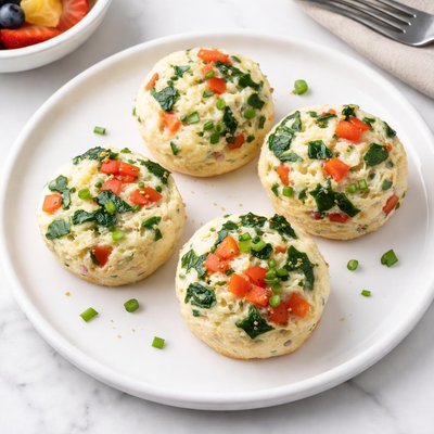 Bocaditos de tortilla de claras de huevo y verduras de Dunkin'