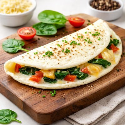 Egg white omelet with cheese