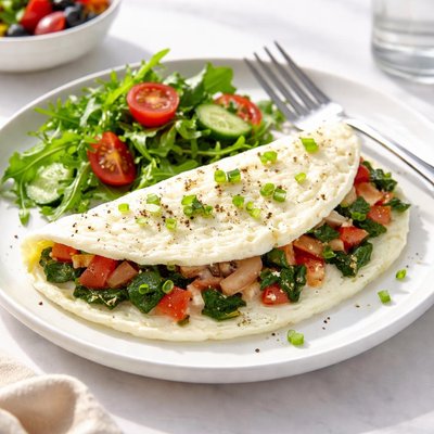 Tortillas de claras de huevo