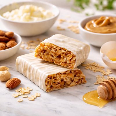 Egg white protein bar