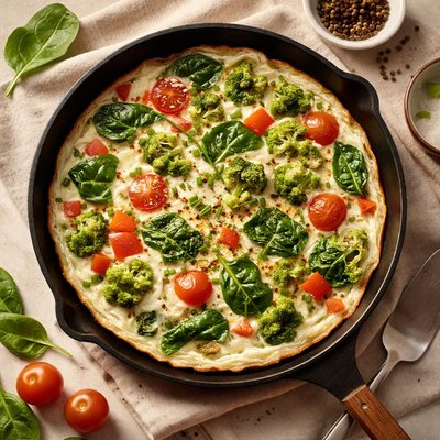 Egg white vegetable frittata